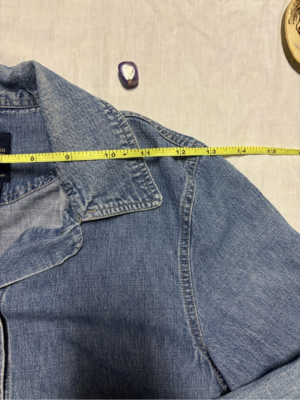 Faded Glory Vintage Light Blue Denim Jacket - Picture 6 of 6